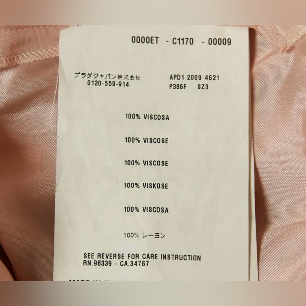 Prada Blush draped cocktail Dress, S - Picture 8 of 8